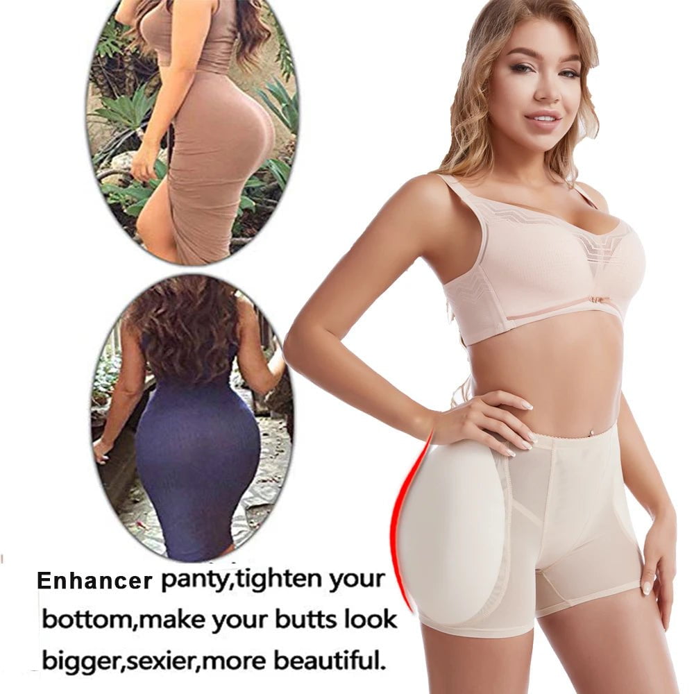 Women's Butt Lifter Hip Enhancer Panties - Push-Up Body Shaper with Hip Pads