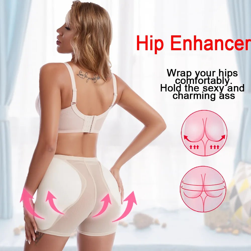 Women's Butt Lifter Hip Enhancer Panties - Push-Up Body Shaper with Hip Pads