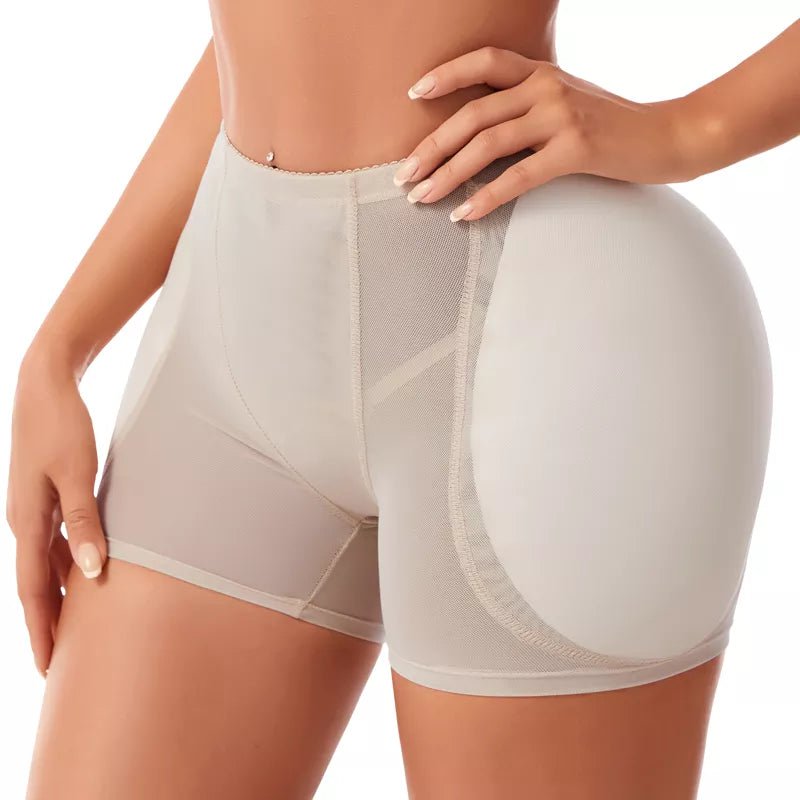 Women's Butt Lifter Hip Enhancer Panties - Push-Up Body Shaper with Hip Pads Apricot / S