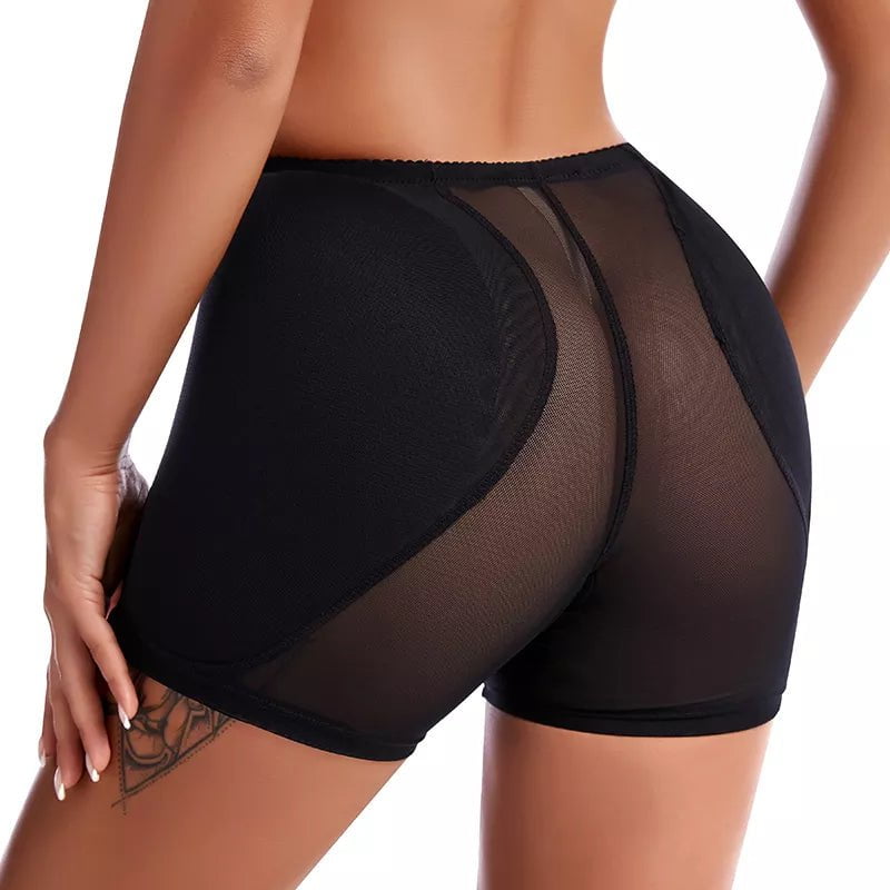 Women's Butt Lifter Hip Enhancer Panties - Push-Up Body Shaper with Hip Pads Black / S