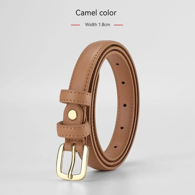 Women's Fashion Belt - Simple Korean Style for Jeans JV305-Camel / 100cm