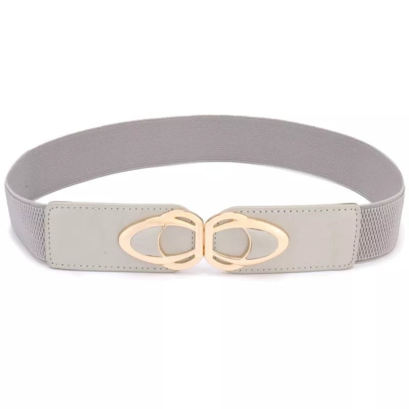 Women's Fashion PU Leather Elastic Wide Belt YF4.0-grey / 65cm(68cm to 100cm)