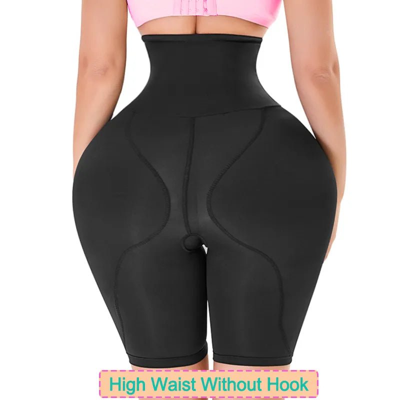 Women's Hip Padded Shapewear - Butt Lifter Body Shaper for Daily Wear high waist black / XS