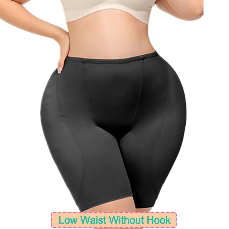 Women's Hip Padded Shapewear - Butt Lifter Body Shaper for Daily Wear low waist black / XS