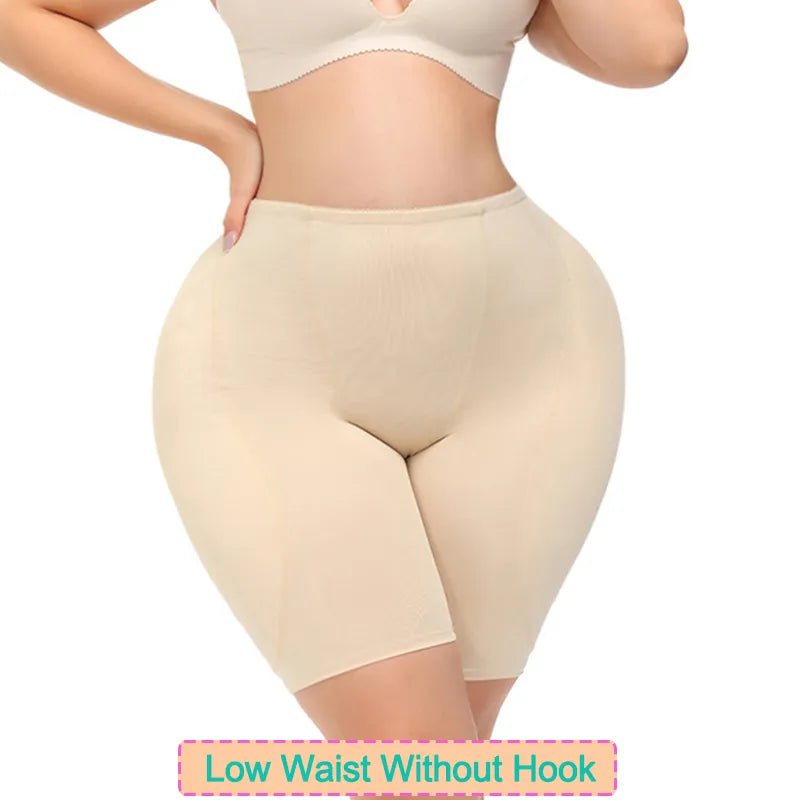 Women's Hip Padded Shapewear - Butt Lifter Body Shaper for Daily Wear low waist skin / XS
