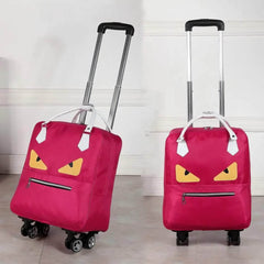 Women's Oxford Wheeled Travel Bag | Large Capacity Rolling Luggage