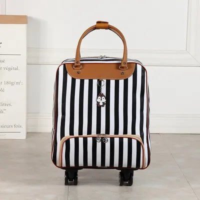 Women's Oxford Wheeled Travel Bag | Large Capacity Rolling Luggage C