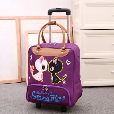 Women's Oxford Wheeled Travel Bag | Large Capacity Rolling Luggage E