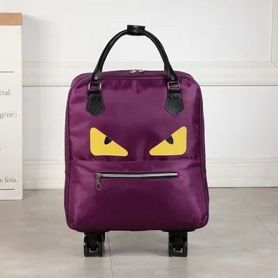 Women's Oxford Wheeled Travel Bag | Large Capacity Rolling Luggage F