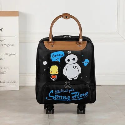 Women's Oxford Wheeled Travel Bag | Large Capacity Rolling Luggage M