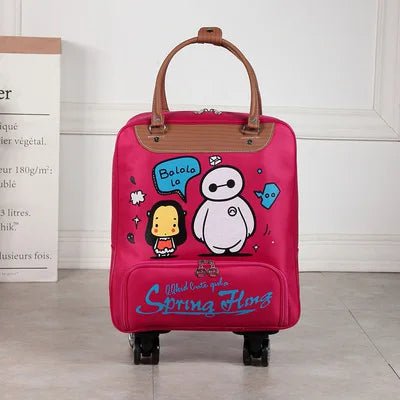Women's Oxford Wheeled Travel Bag | Large Capacity Rolling Luggage U