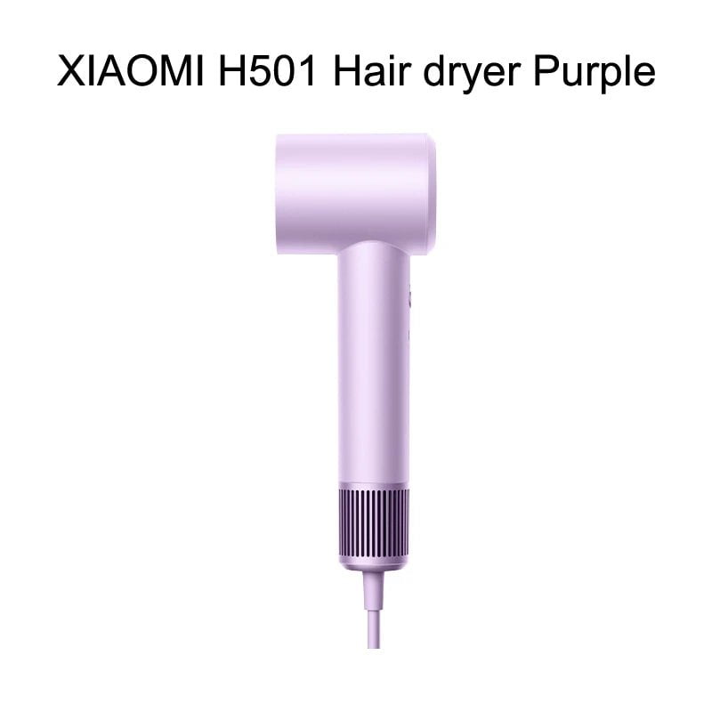 XIAOMI MIJIA H501 High-Speed Hair Dryer - 62m/s Wind Speed, Negative Ion Hair Care, 110000 RPM Dry, 220V CN Version (With EU Adapter) Hair dryer Purple / EU